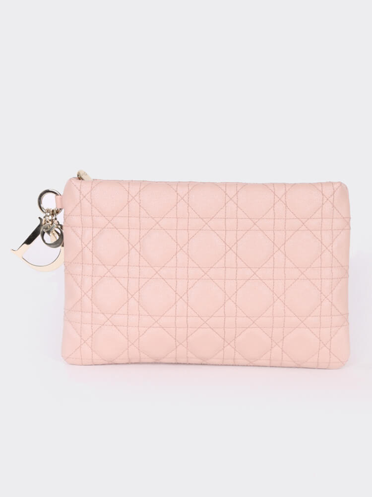 dior pink clutch