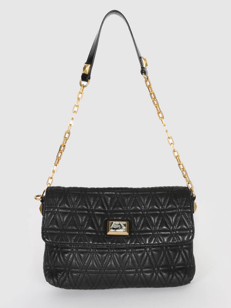 marc jacobs black quilted bolsa