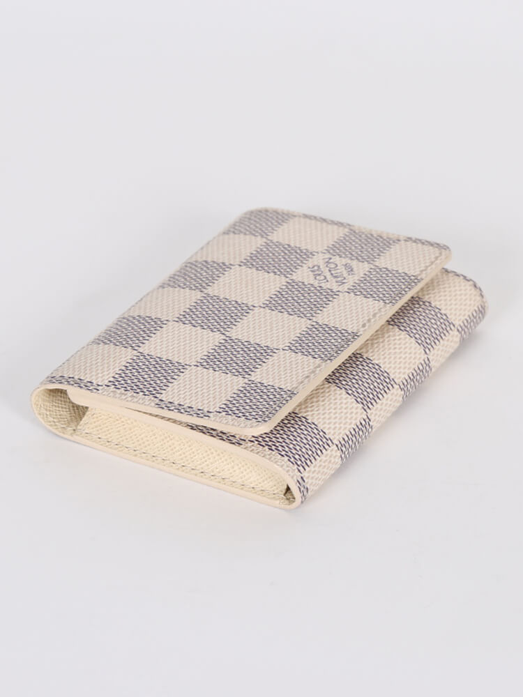 LOUIS VUITTON Damier Azur Business Card Holder 245821