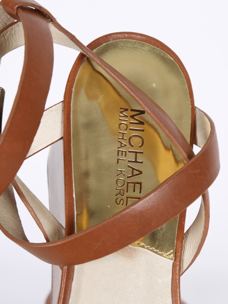 brown wedges michael kors