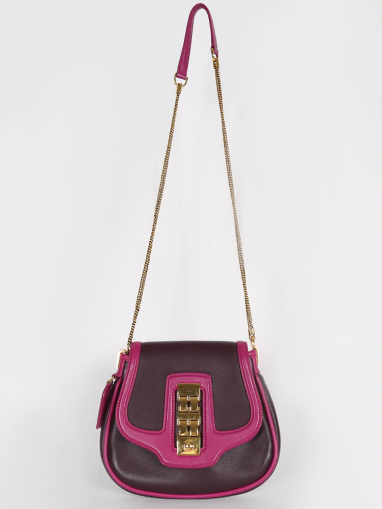 Louis Vuitton - Trapezio Art Deco Bag Purple Leather Bag