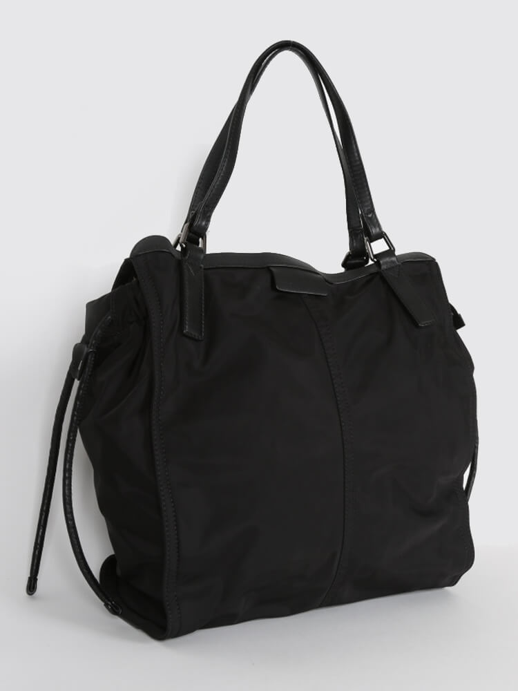 Burberry - Buckleigh Nylon Packable Shopper Black 