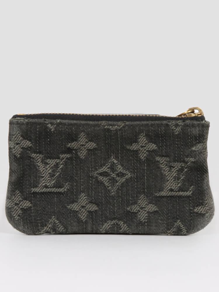 lv denim key pouch