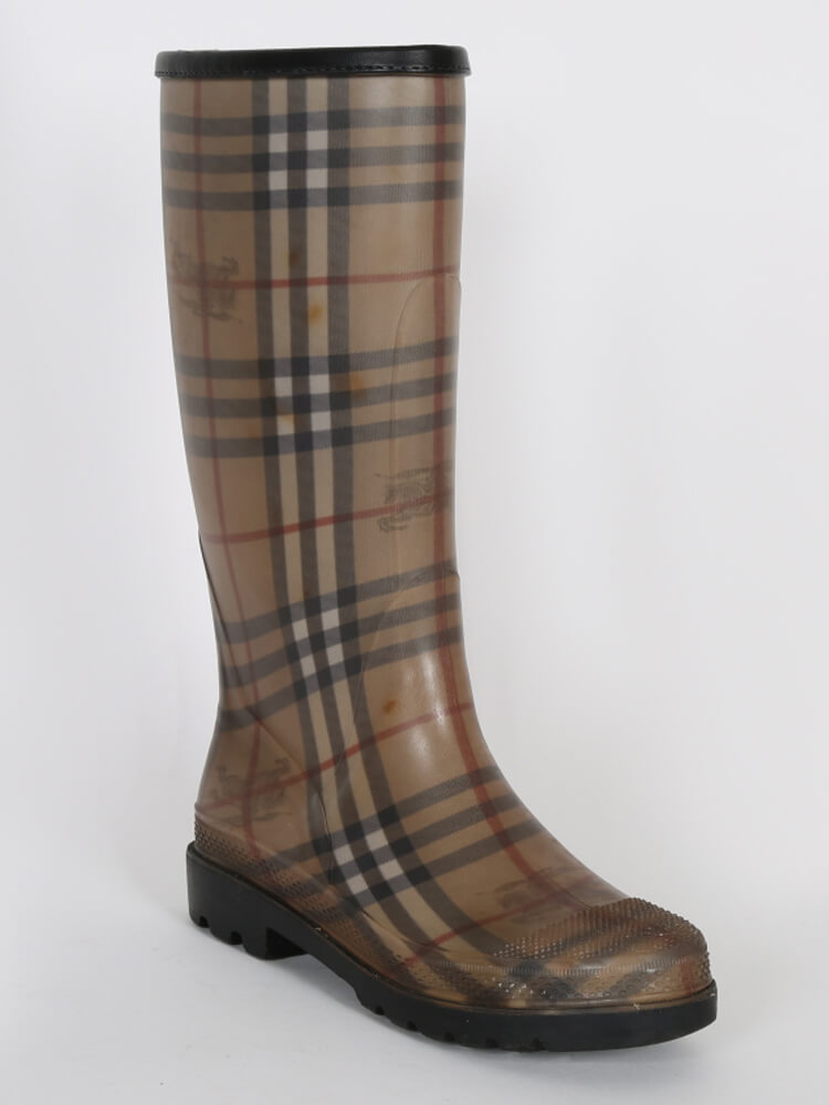 Burberry rain boots outlet - check print