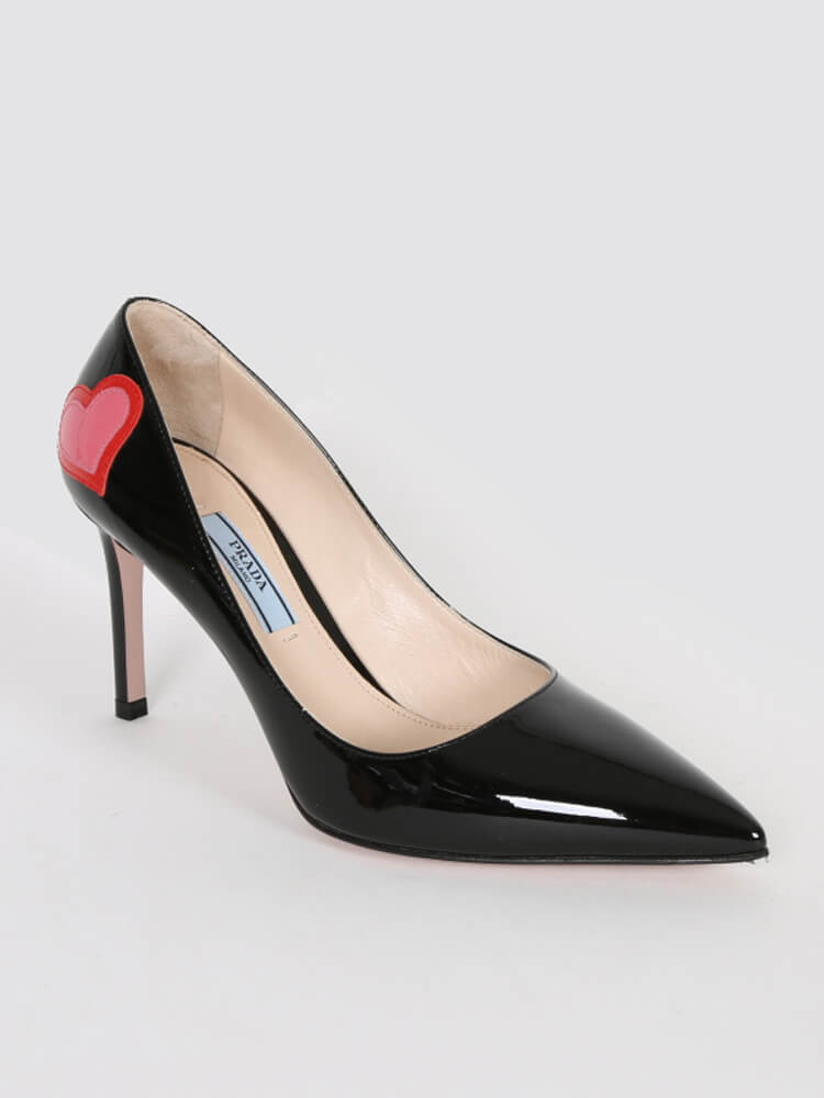 prada heart pumps