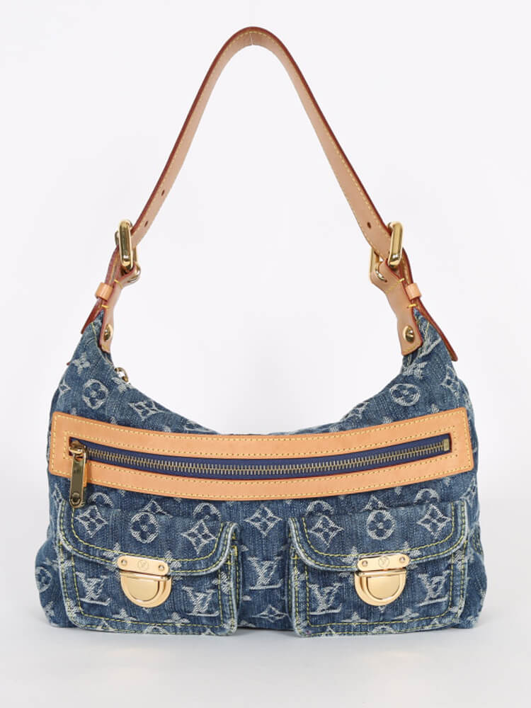 Baggy handbag Louis Vuitton Blue in Denim - Jeans - 30049359