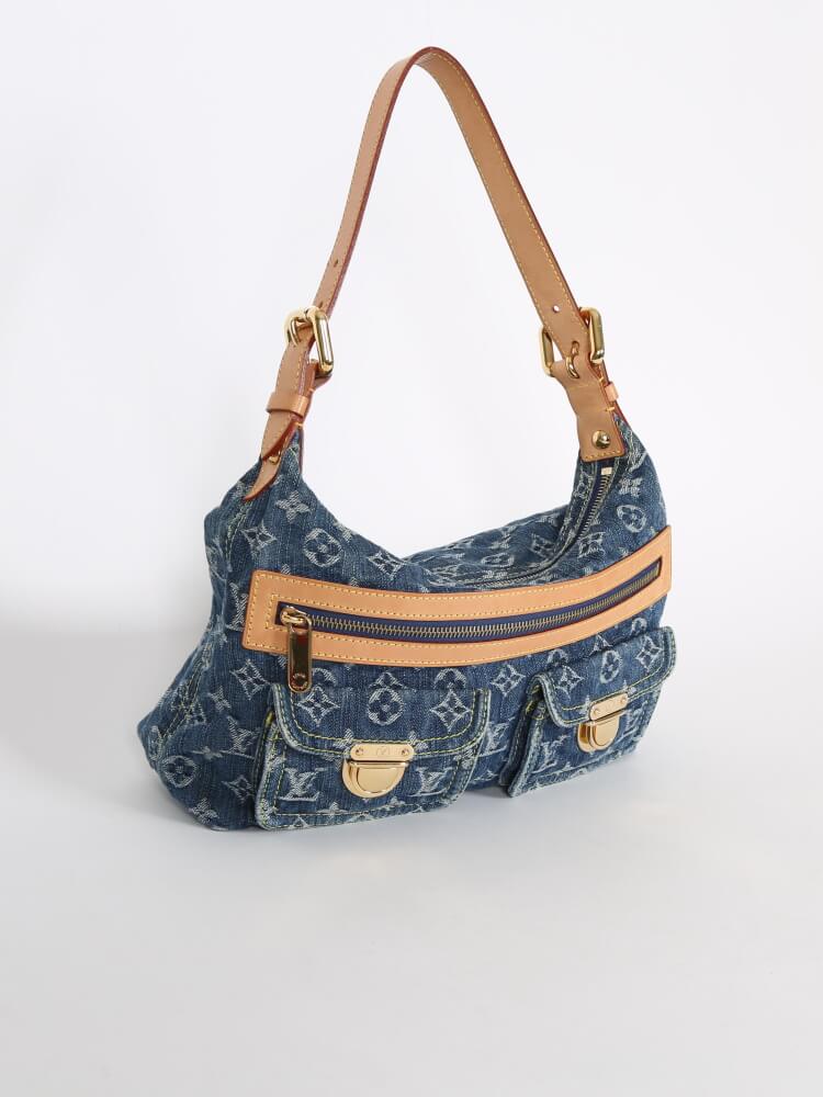 Baggy handbag Louis Vuitton Blue in Denim - Jeans - 33363886