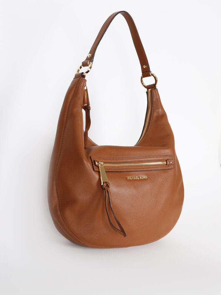 Michael Kors - Rhea Large Leather Brown Bag 