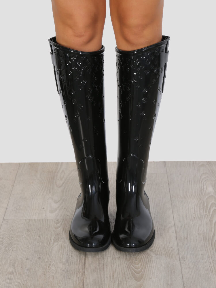 55 Secret Street  Boots, Louis vuitton rain boots, Wellies rain boots