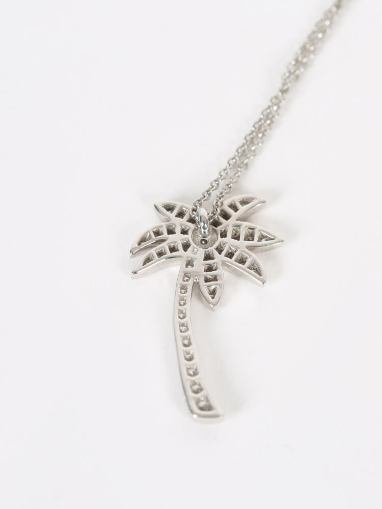 tiffany palm tree necklace platinum