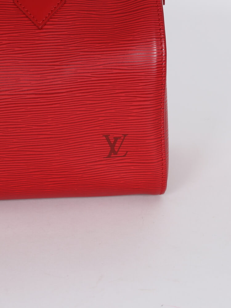 LOUIS VUITTON Epi Speedy 25 Castillan Red 1201515