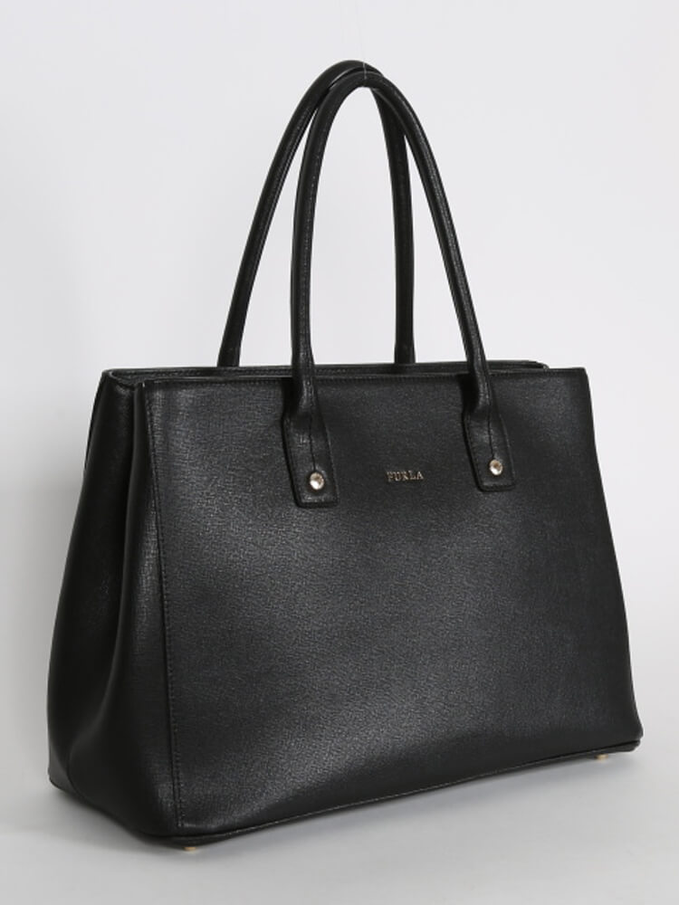 Furla, Bags, Furla Black Linda Tote