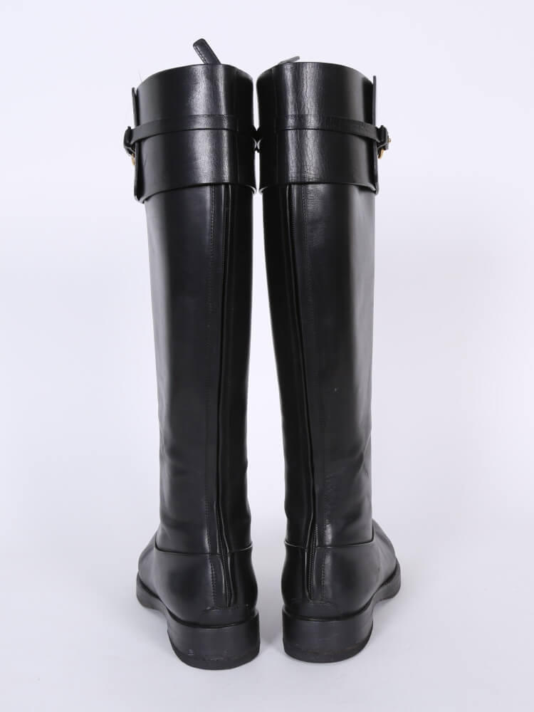 gucci horsebit riding boots