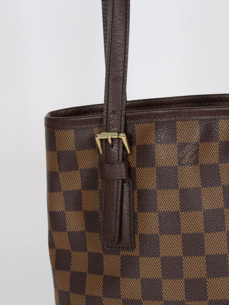 Louis Vuitton Damier Canvas Marais Bucket Bag w/o Accessories