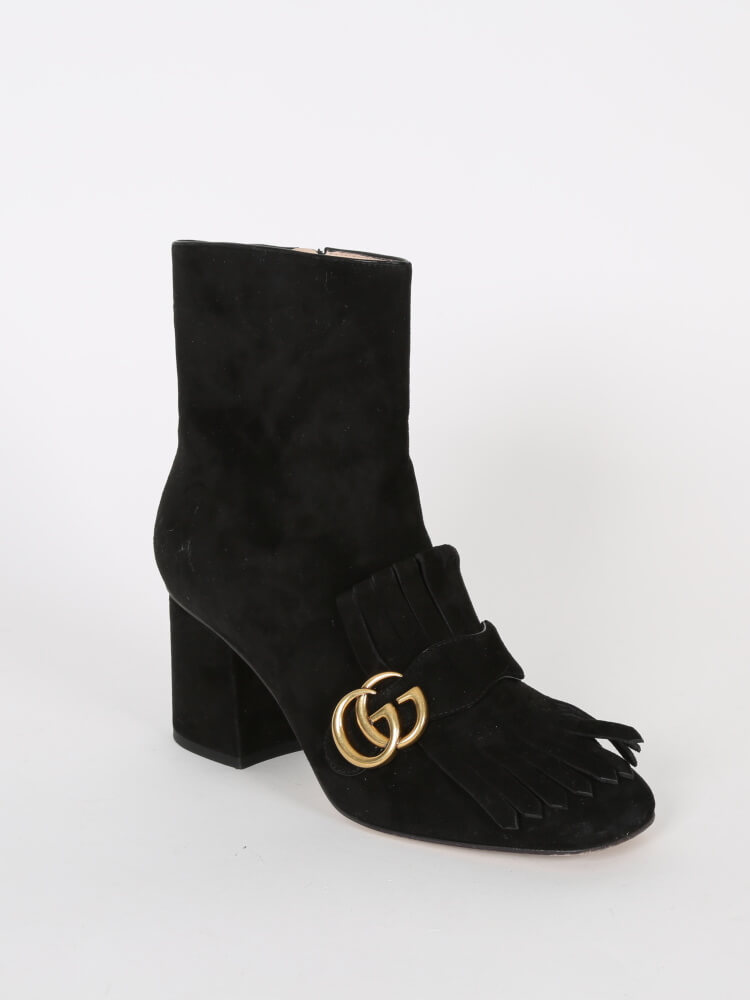 gucci marmont suede boots