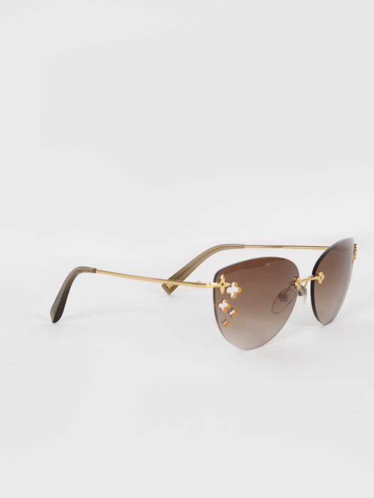 Louis Vuitton 2022 SS Lv Jewel Cat Eye Sunglasses (Z1626U)