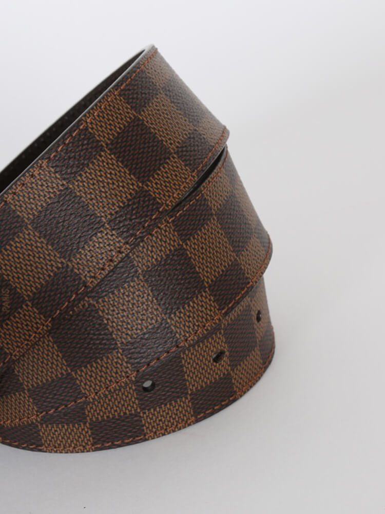 Louis Vuitton, a Damier Ebene 'LV Initiales' belt, size 100, 2011. -  Bukowskis