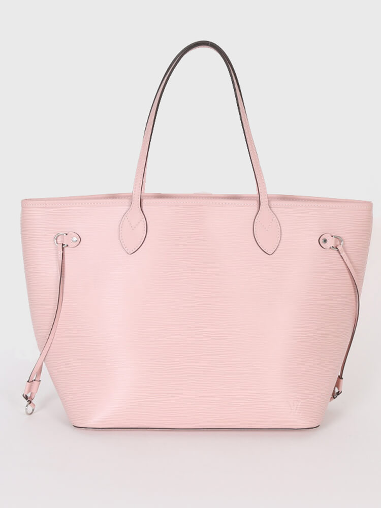 Louis Vuitton Rose Ballerine Epi Leather Neverfull MM Bag w/o