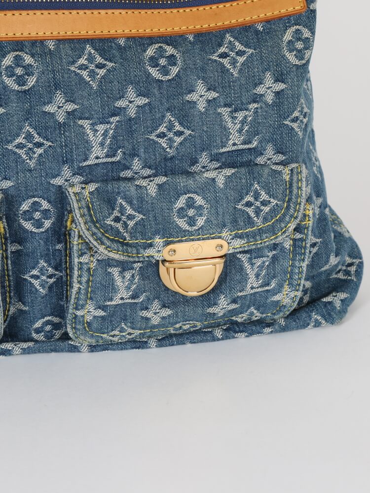 Louis Vuitton Monogram Denim Baggy GM, Luxury, Bags & Wallets on Carousell