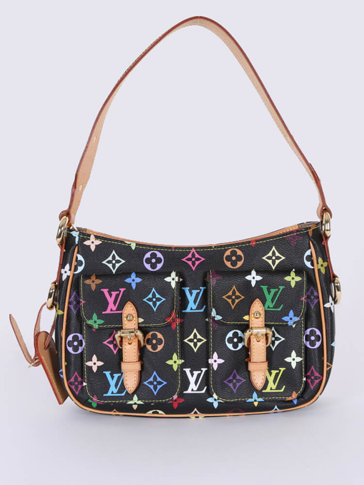 Louis Vuitton Lodge PM Black Multicolor Shoulder Bag