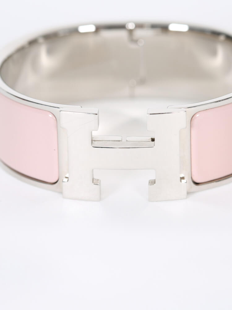 Hermes Rose Dragée Clic Clac Bracelet PM – Jadore Couture