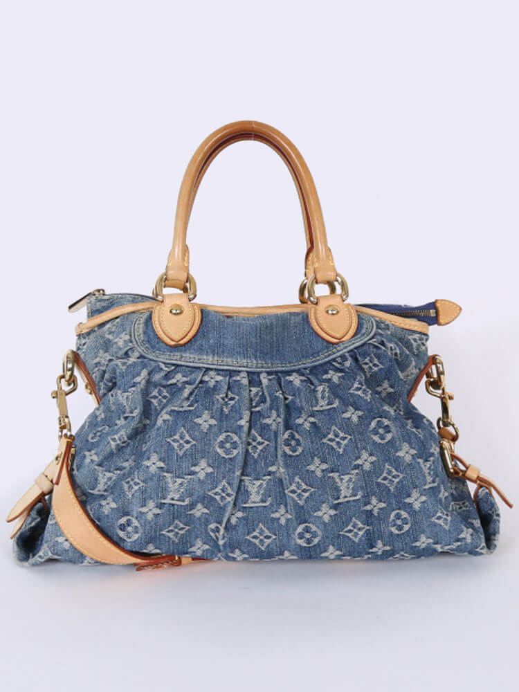 LOUIS VUITTON Monogram Neo Cabby MM Blue