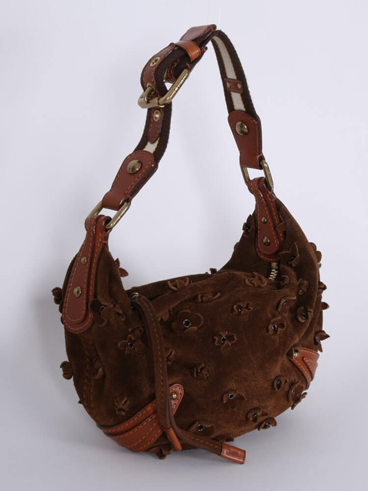 Louis Vuitton Onatah Fleurs PM Suede Mini Bag - Brown Mini Bags, Handbags -  LOU696646