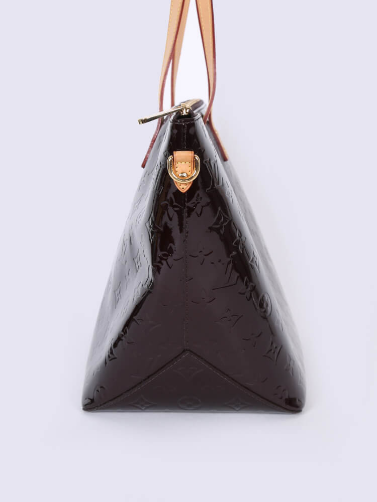 LV bag / LOUIS VUITTON Violette Monogram Vernis Bellevue GM Bag