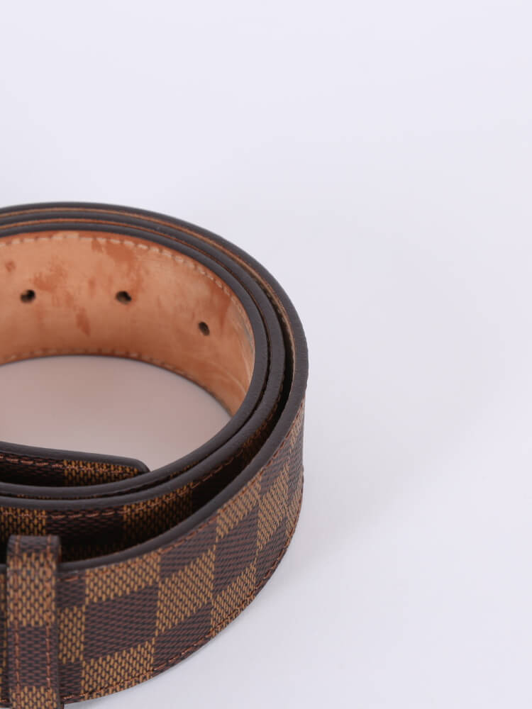 Louis Vuitton Monogram Canvas Trunks and Bags Round Buckle Belt 90