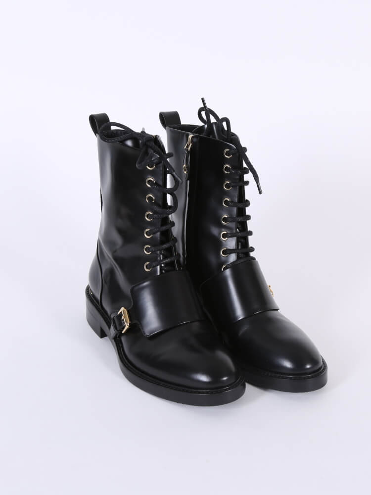 Lauréate leather boots Louis Vuitton Black size 40 EU in Leather - 37480288
