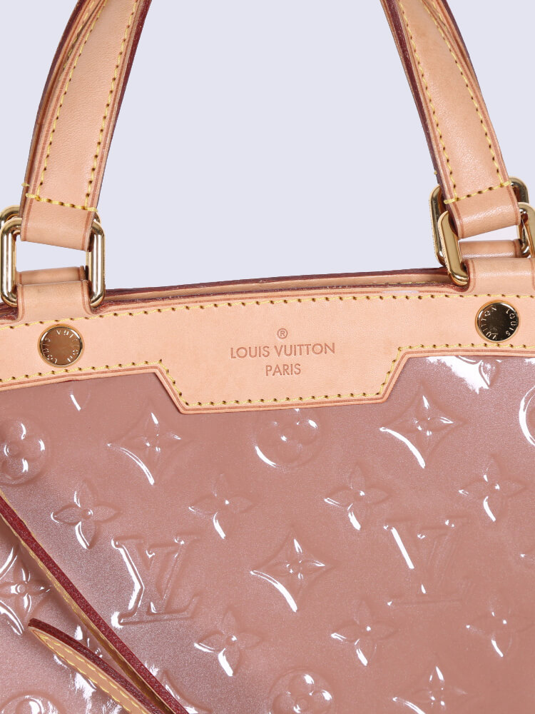 Louis Vuitton Monogram Vernis Brea GM Rose Velours