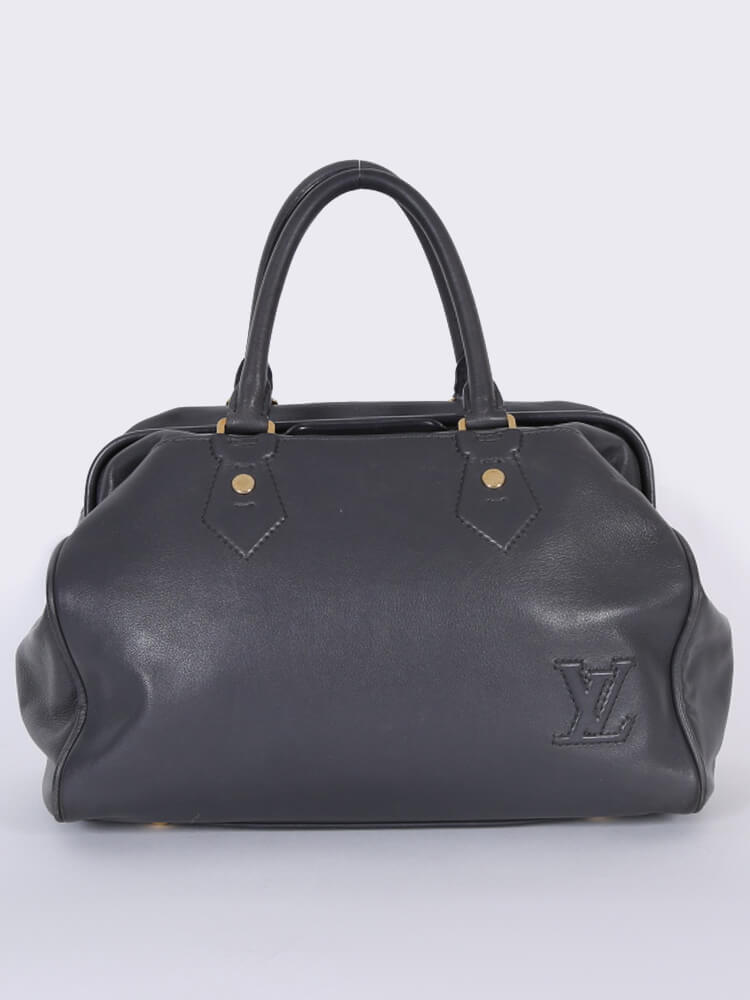 Louis Vuitton Cuir Cinema Intrigue Satchel Grey www.luxurybags.eu