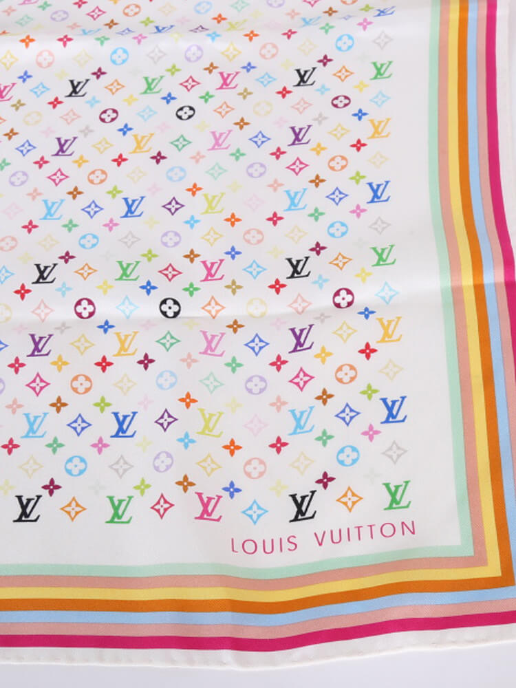 LOUIS VUITTON MULTICOLOR MONOGRAM SILK SCARF – Caroline's Fashion Luxuries