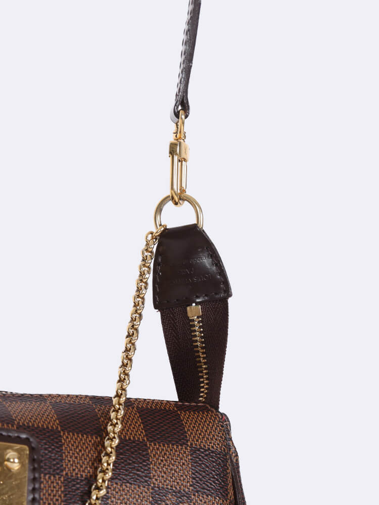 Shop authentic Louis Vuitton Damier Ebene Eva Clutch at revogue