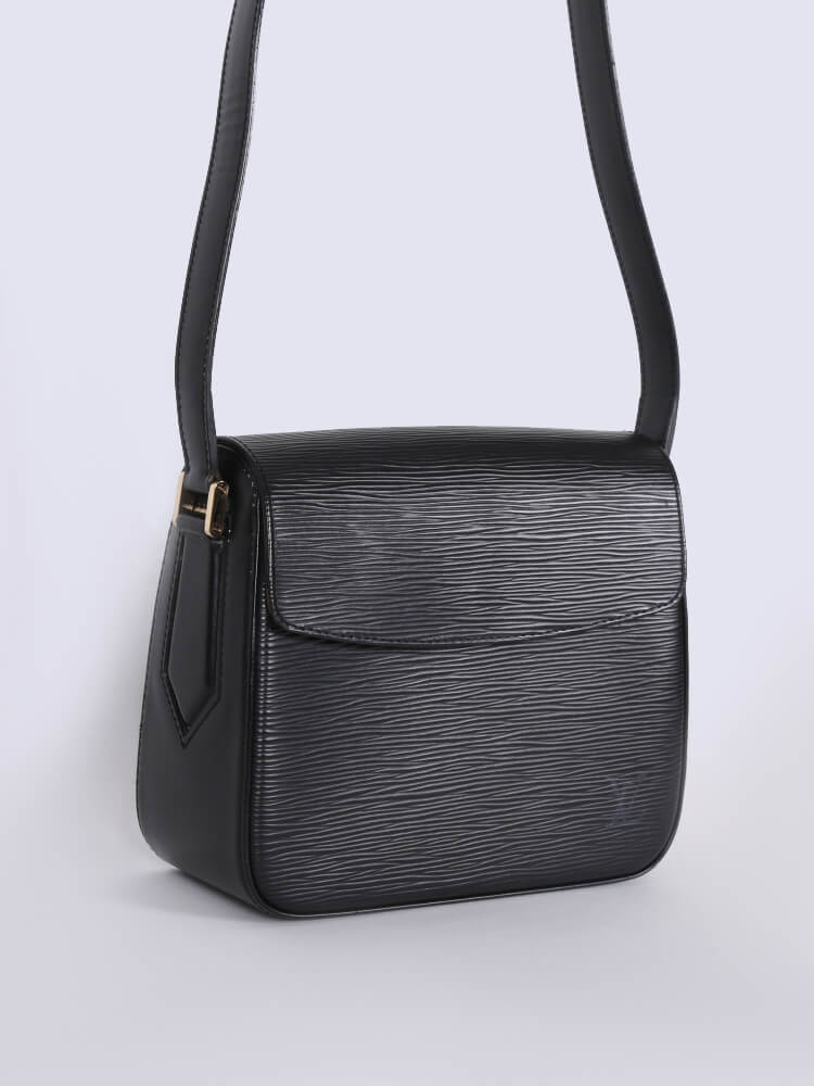 LOUIS VUITTON Buci Epi Grained Leather Shoulder Bag Black - 15% Off