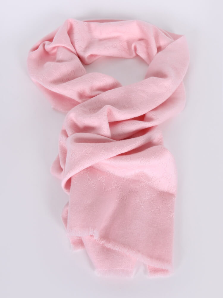 gg jacquard cashmere scarf