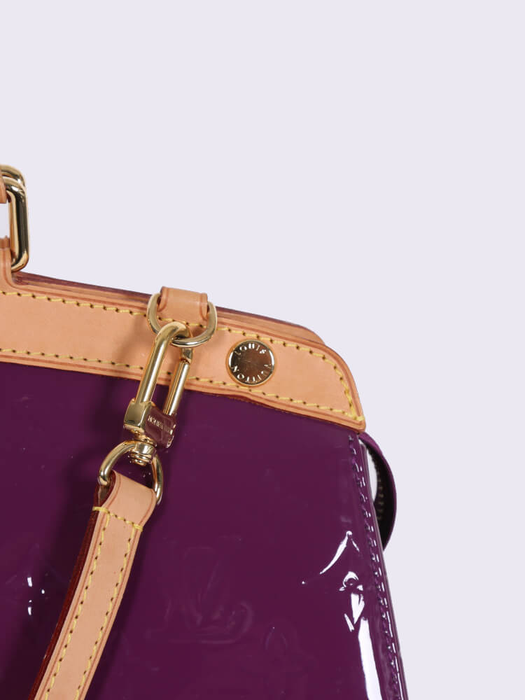 Sold at Auction: Louis Vuitton Amethyste Monogram Vernis Leather Brea Bag  Date code: SR0134