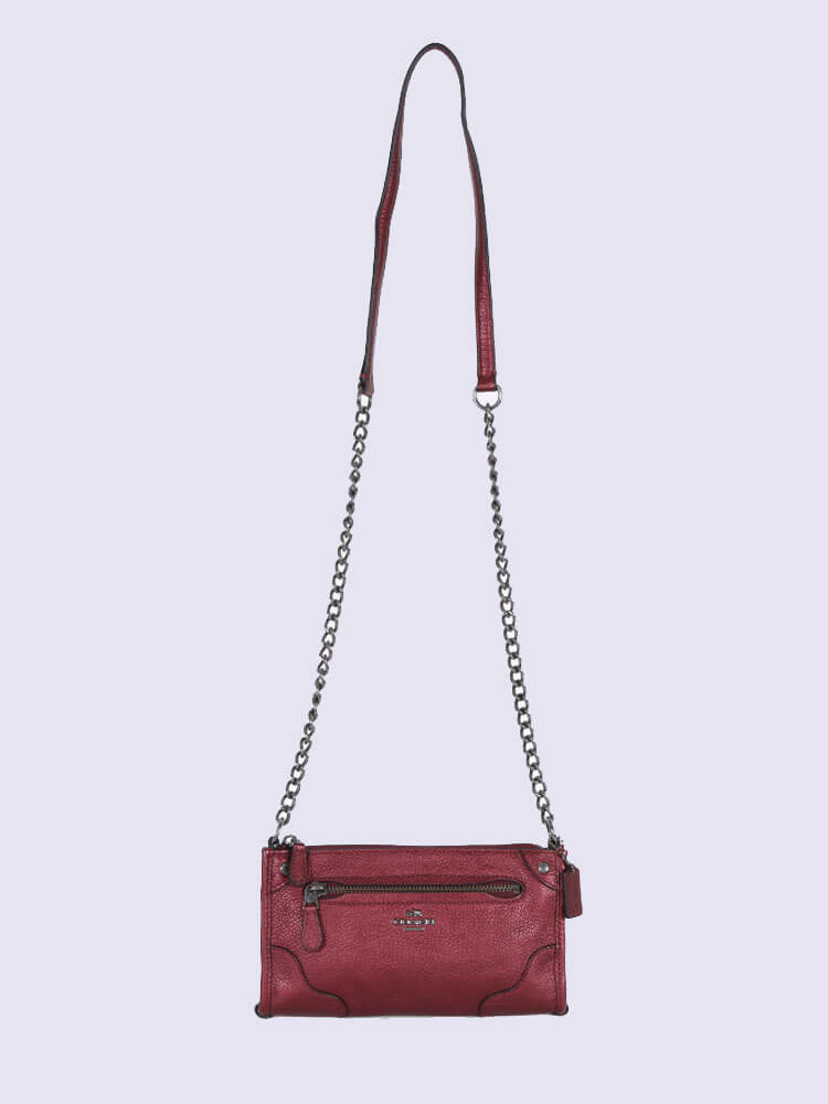 Coach grain leather online mickie crossbody