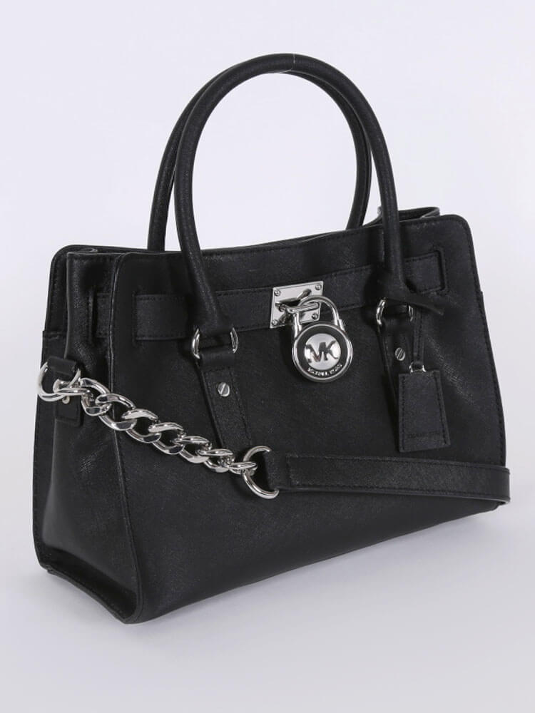 Michael Kors - Hamilton Medium Saffiano Satchel Black 