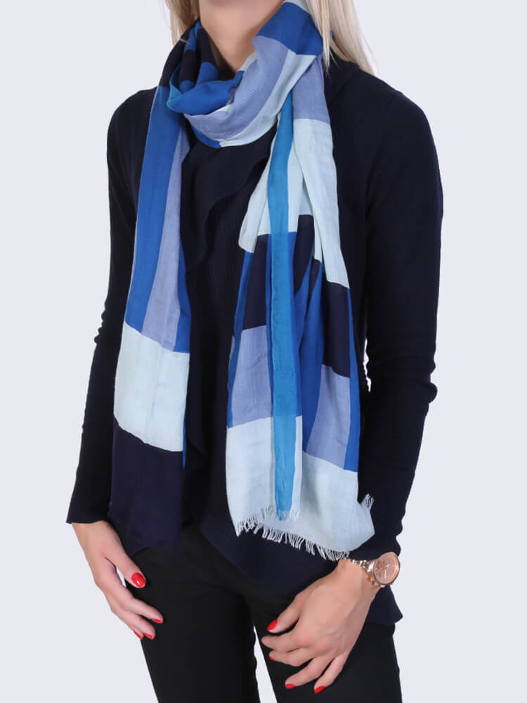 Burberry - Check Modal Scarf Blue 