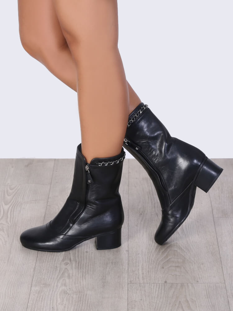 chanel cc ankle boots