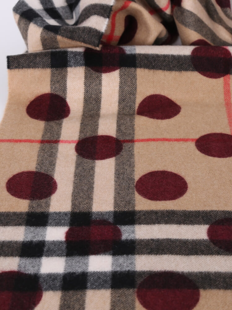 Burberry dot hot sale scarf