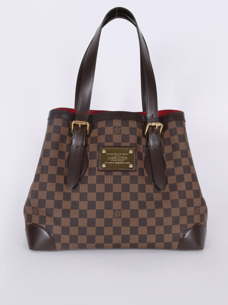 Louis Vuitton Hampstead MM Damier Ebene canvas leather shoulder bag