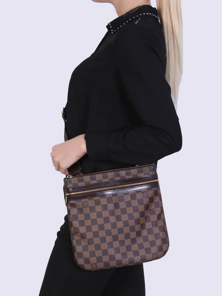 Pochette Bosphore Damier Ebene – Keeks Designer Handbags