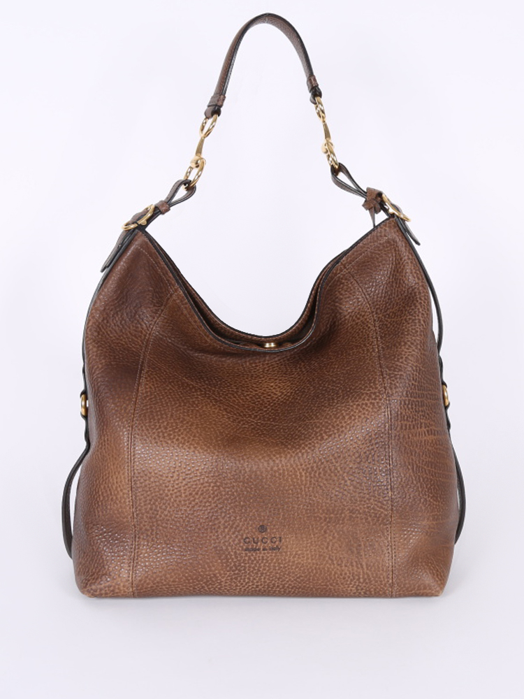 gucci harness leather hobo bag