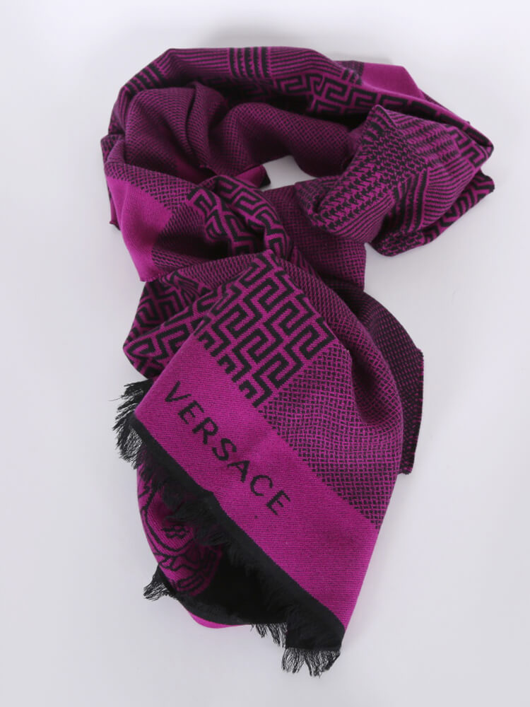 versace purple scarf