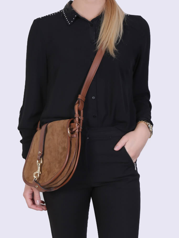 michael kors suede crossbody