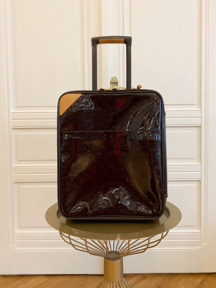 Louis Vuitton Amarante Monogram Vernis Pegase 45 Rolling Luggage