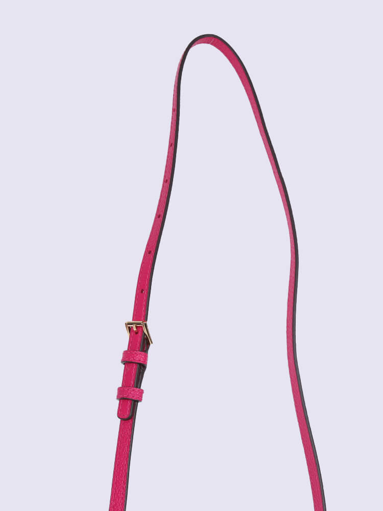 Michael Kors - Ginny Leather Crossbody Bag Ultra Pink