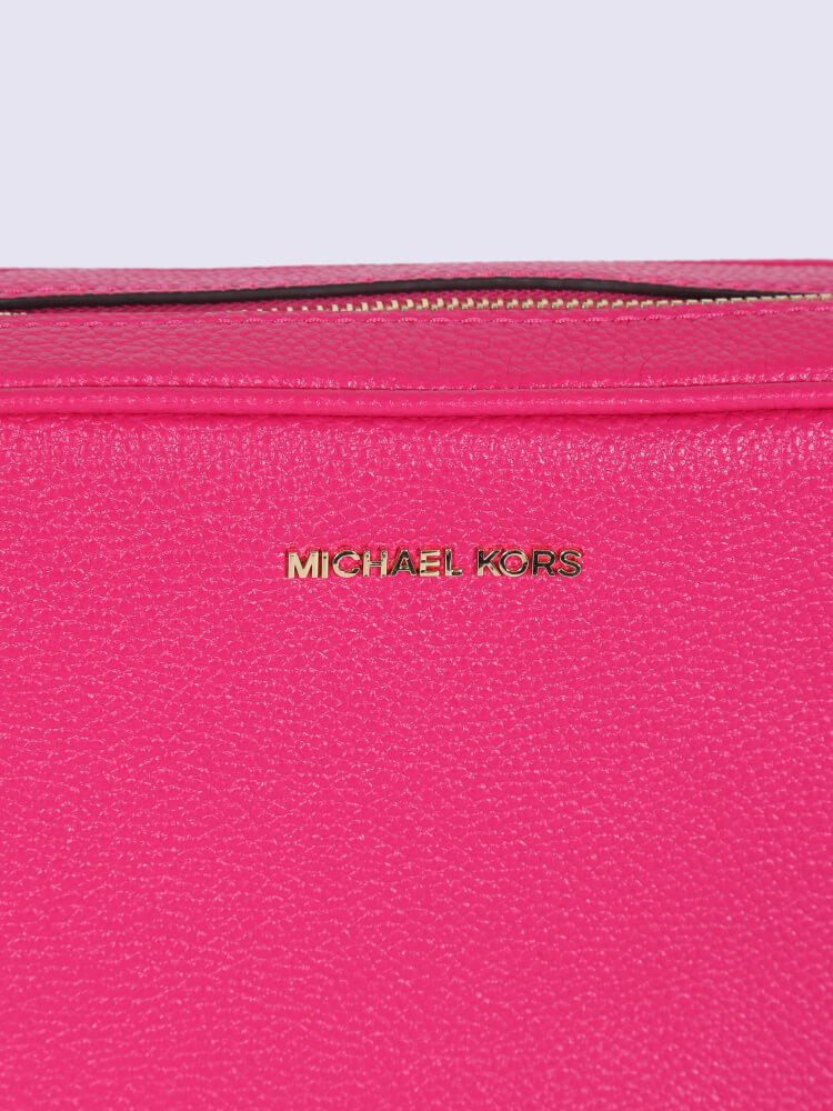 Michael Kors - Ginny Leather Crossbody Bag Ultra Pink